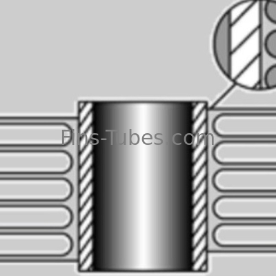 खरीदें DELLOK Al 1060 हवा से ठंडा कंडेनसर के लिए extruded फिनड ट्यूब online manufacture
