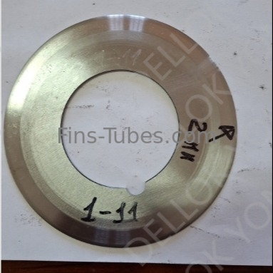 खरीदें DELLOK YONGHUI अनुकूलित आकार फिन ट्यूब मशीन ब्लेड online manufacture