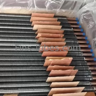 खरीदें DELLOK कंडेनसर कॉपर एल्यूमीनियम Alu1060 16 मिमी स्क्वायर फिन ट्यूब online manufacture