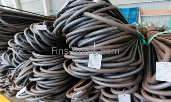 गुणवत्ता  DELLOK Spiral Evaporator Carbon Steel SA210 U Bend Tube Exhaust Pipe कारखाना