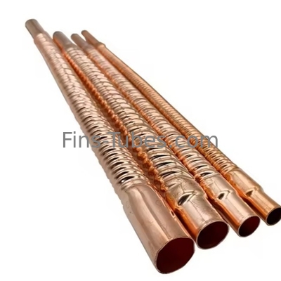 DELLOK दीवार 0.96mm एल्यूमीनियम फिन ट्यूब के साथ ट्यूब 4mm-15mm