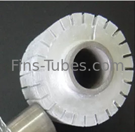 DELLOK ठोस एक्सट्रूडेड Serrated Alu1050 हीट एक्सचेंजर फिन ट्यूब मोटी 0.4 मिमी