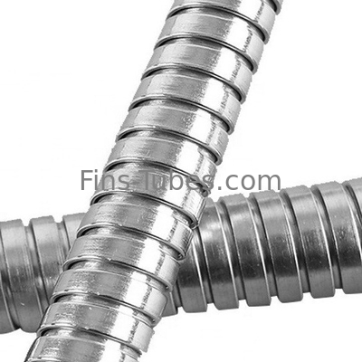 DELLOK TP304 SMLS स्टेनलेस स्टील OD15.88mm क्रिमप्ड फिन ट्यूब