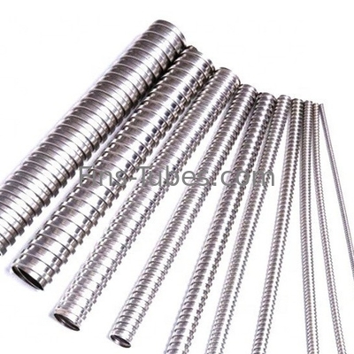 DELLOK TP304 SMLS स्टेनलेस स्टील OD15.88mm क्रिमप्ड फिन ट्यूब